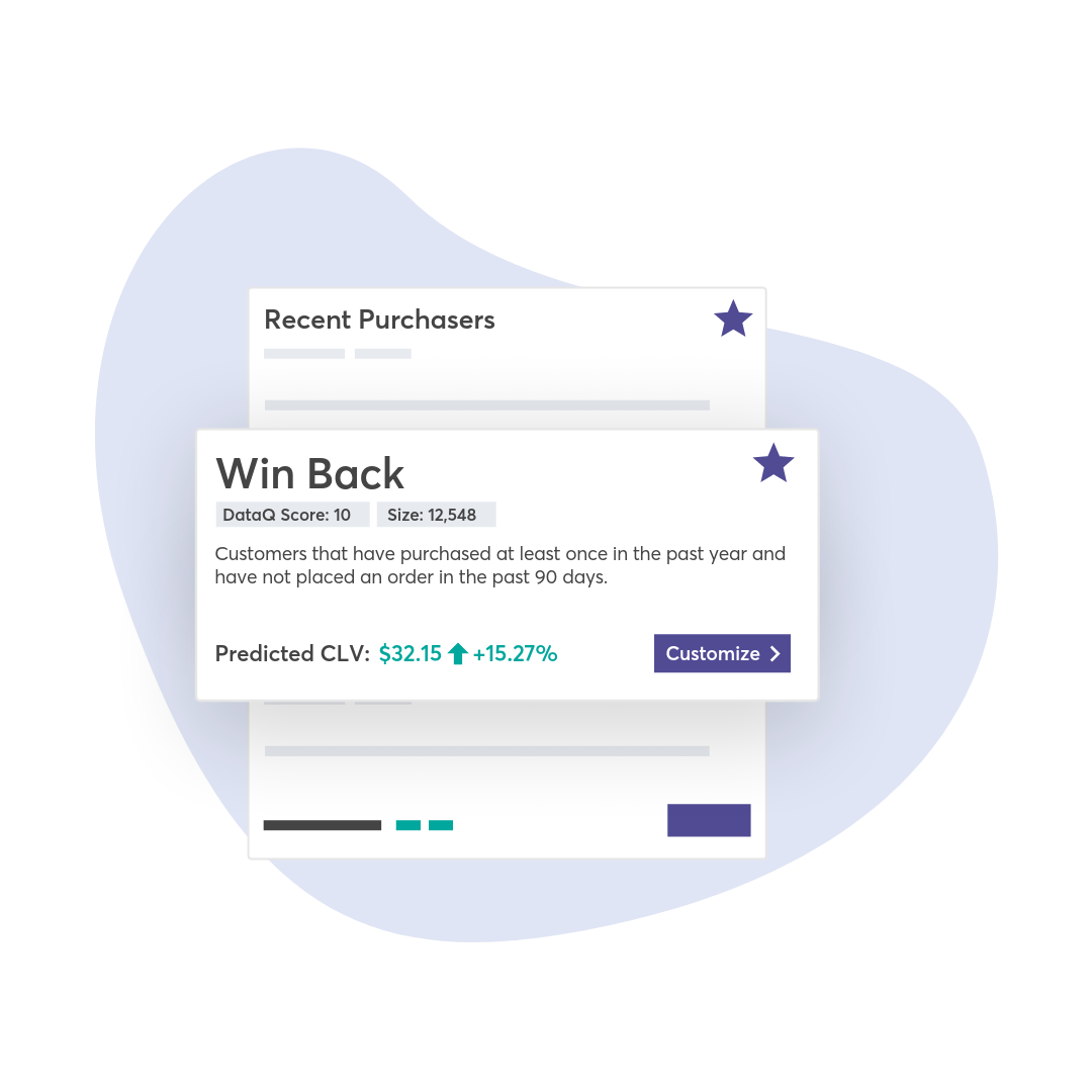 get advanced segment recommendations that are responsive to your customer data